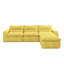 Élégant canapé modulaire jaune, combiné paresseux, rehausse le style intérieur en forme de L ergonomique et confortable, parfait pour la détente-1904139599