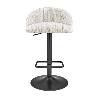 Felomina Fabric Gaslift Swivel Bar Stool by George Oliver