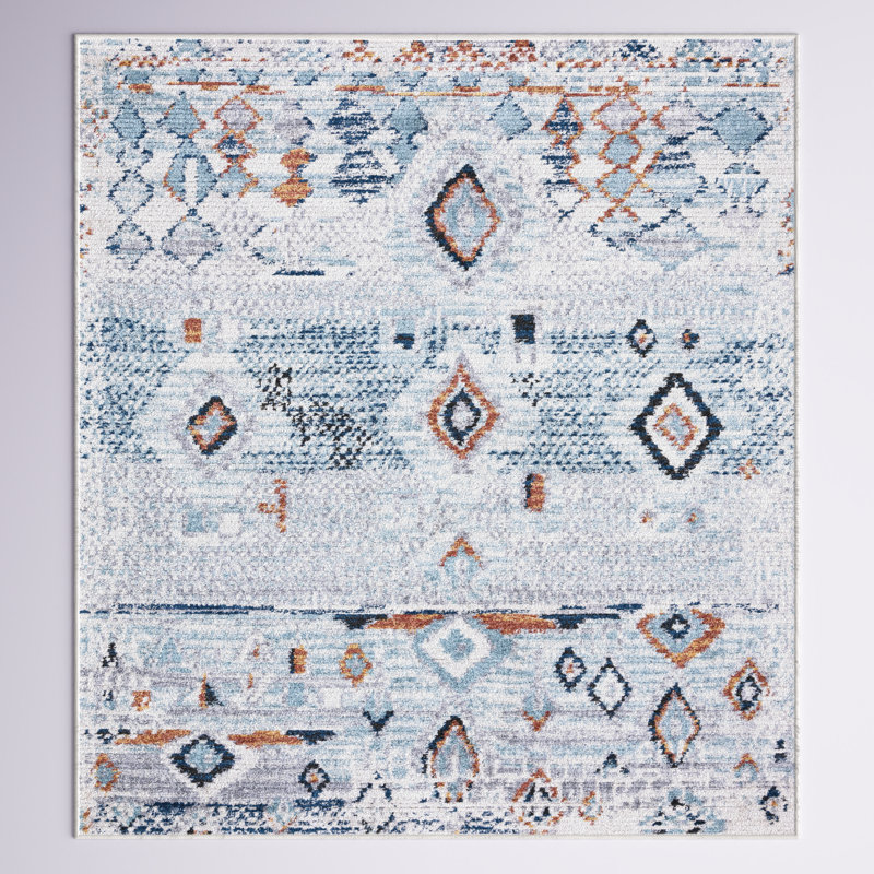 Jorelus Geometric Indoor Rug, Rectangle 4'1" x 6'1"