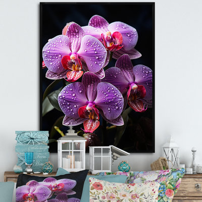 " Purple Flowers Mystic Orchids "