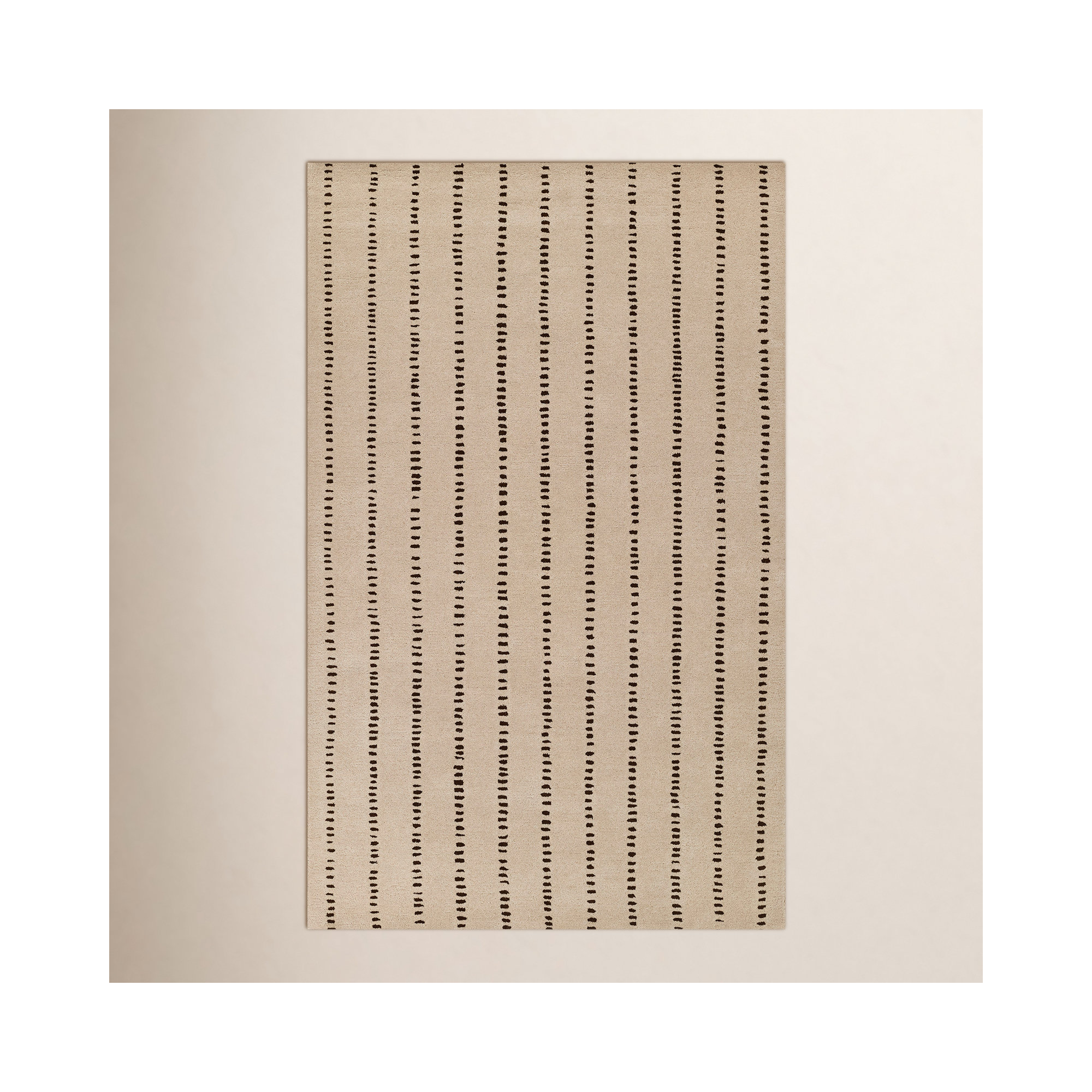 Austen Hand Tufted Wool Beige Rug, Rectangle 9' x 12'