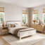 Ensemble de chambre à coucher 3 pièces avec commode 6 tiroirs et 2 tables de chevet
