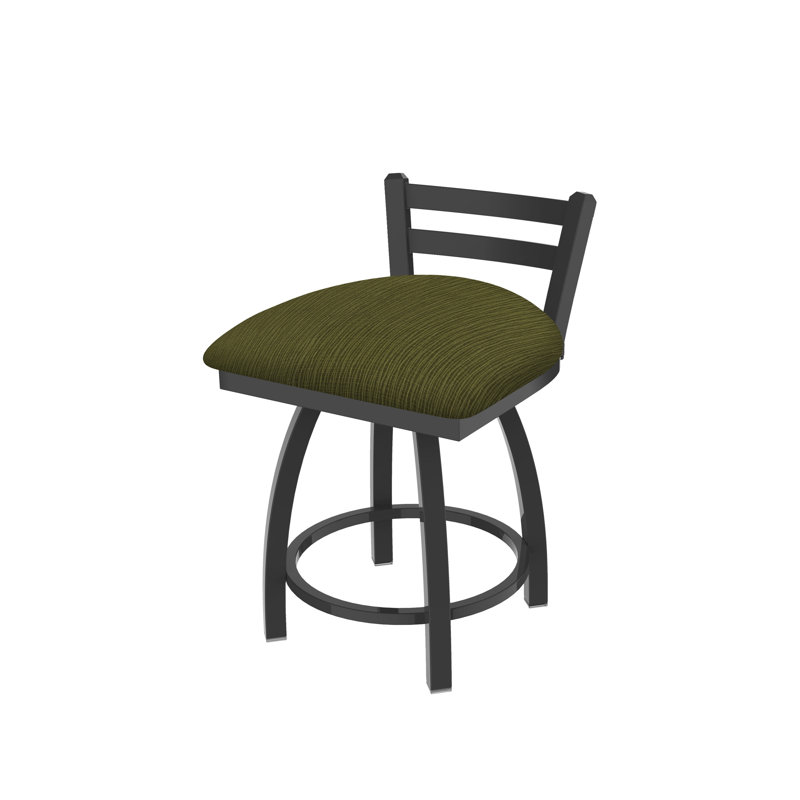 Tabouret de coiffeuse Jackie, Tissu-graphique perroquet, Étain