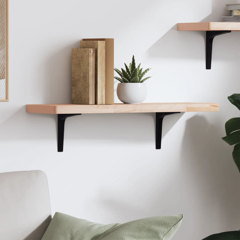 Anderss Bracket Shelf, Brown, 4cm H x 100cm W x 20cm D