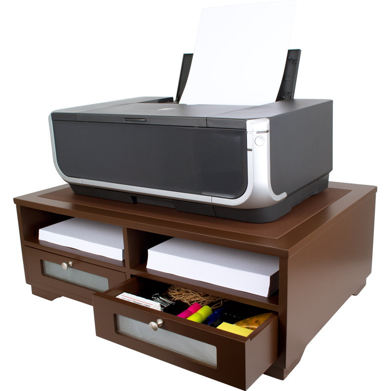21.75'' H x 7.75'' W Printer Stand, Mocha Brown