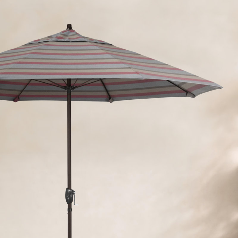 Parasol de marché 7,5 pi Gino, Sunbrella® rosé Gateway, H 94 po x l 86,3 po x P 86,3 po
