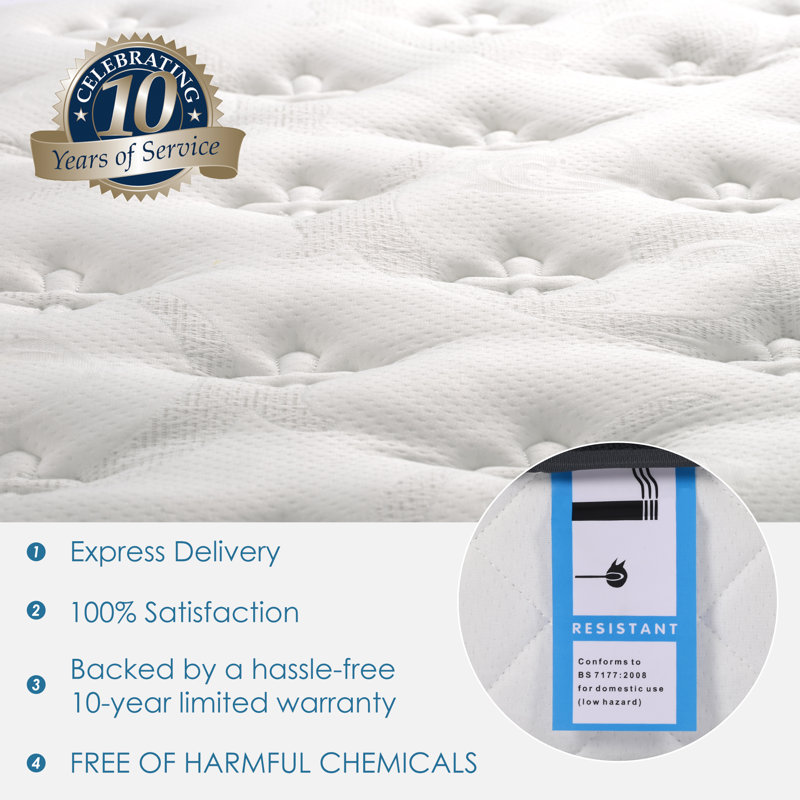 Kinard Bed, Single (3'), White