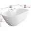 Baignoire de 67 pouces en blanc brillant avec garniture-105506258