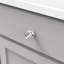 Poignée ronde Midway - bouton d'armoire en nickel satiné de 1-1 / 4 po de diamètre - quincaillerie contemporaine pour tiroirs et armoires-90850623-90850621