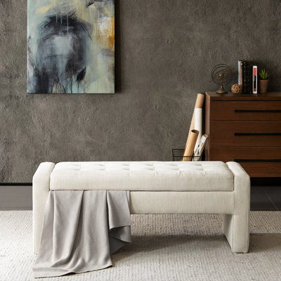 Banc de rangement à fermeture douce