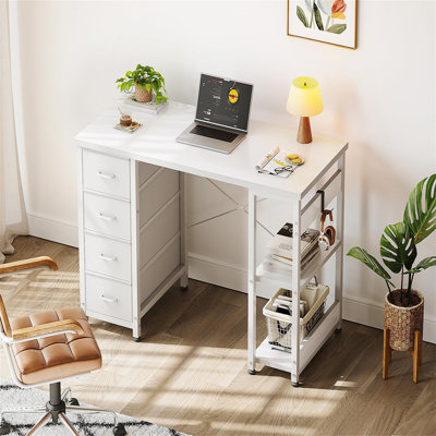 Metal Base Computer Desk