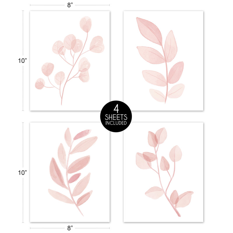 «Botanical Single Flower», ensemble de 4 impressions sur papier