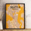 Seattle City Map 1 Piece Wall Art-1327293144