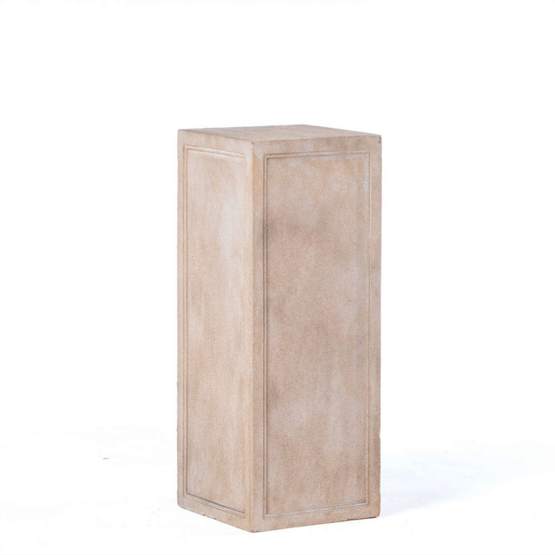 Piédestal Bruceville, Taupe, H 27,5 po x l 10,25 po x P 10,25 po