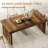 Rustic Rectangular Wood  Dining Table