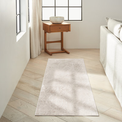 Tapis gris argenté à motif abstrait Ck024