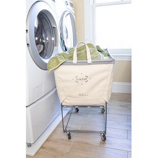 Steele Canvas Basket Corp Elevated Laundry Basket on Wheels, 2 Sizes, 4  Colors on Food52