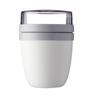 Ellipse Plastic Lunchpot 500ml - White