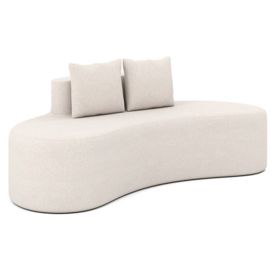 Canapé 78,5 "rembourré avec 2 coussins douillets