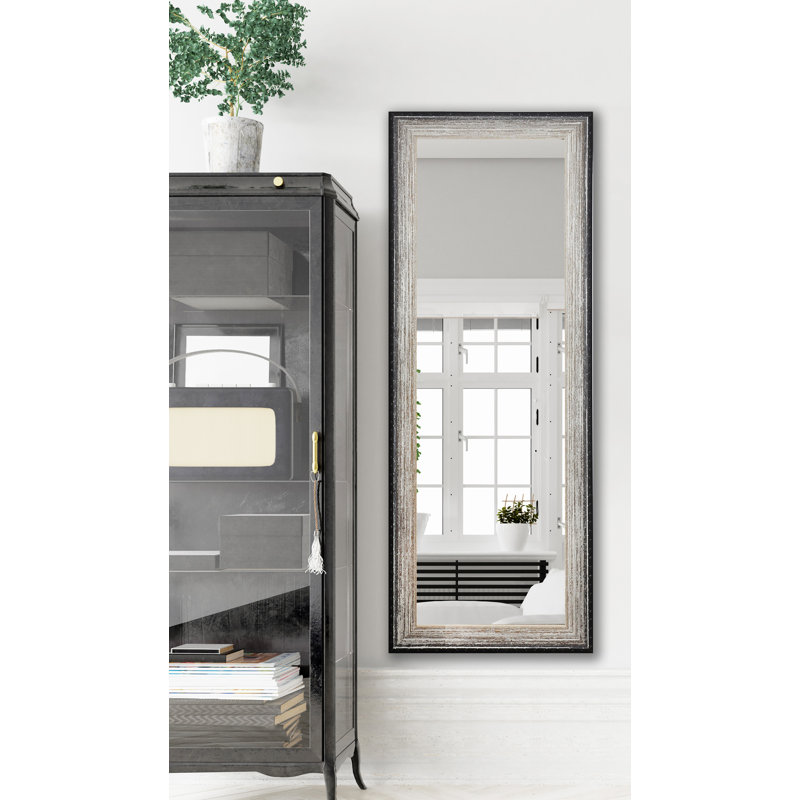 Miroir traditionnelle de pleine longueur Phifer, H 64 po x l 26 po, Brun brossé
