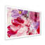 Fleurs abstraites rouges et mauves - peinture sur toile-67406999-67407026