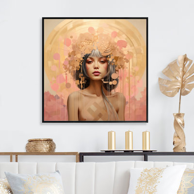 Art rétro sur toile Art nouveau rétro beauté intemporelle I - mode femme