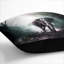Elephant Roaming in a Green Forest in Abstract Cushion with Filling-57832399-57832404