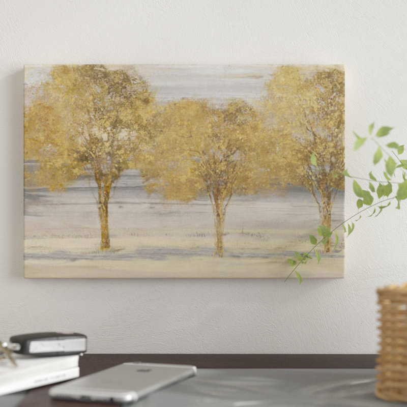 «Through The Forest», reproduction sur toile, H 26 po x l 40 po x P 1,5 po, Toile tendue, Pas de tapis