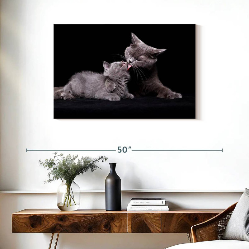 Cat Mother's Love, 24" H x 36" W