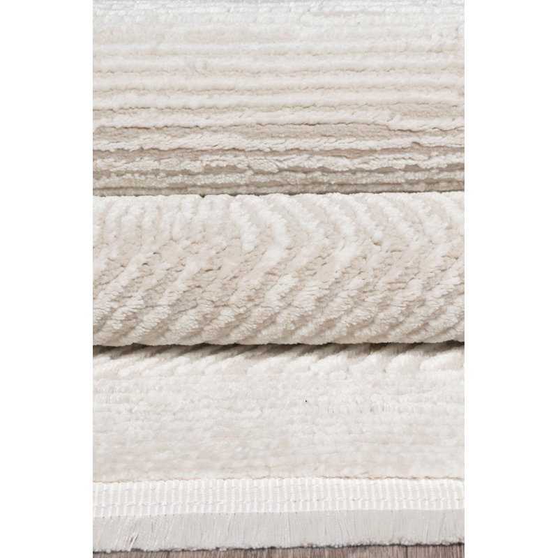 Rober Geometric Machine Made Indoor / Outdoor Area Rug, Rectangle 6'7" x 9'6"