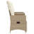 Vidaxl Reclining Garden Sofa Beige-116119989-116119993