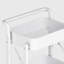 Porte-paniers en maille pliable à 3 niveaux H 35,2 po x l 17,3 po avec roulettes et poignée, sans installation-53007175