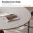 Retro simple sintered stone dinning table sets