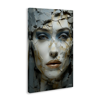«Cracked Face Abstraction» par Roozbeh Bahramali