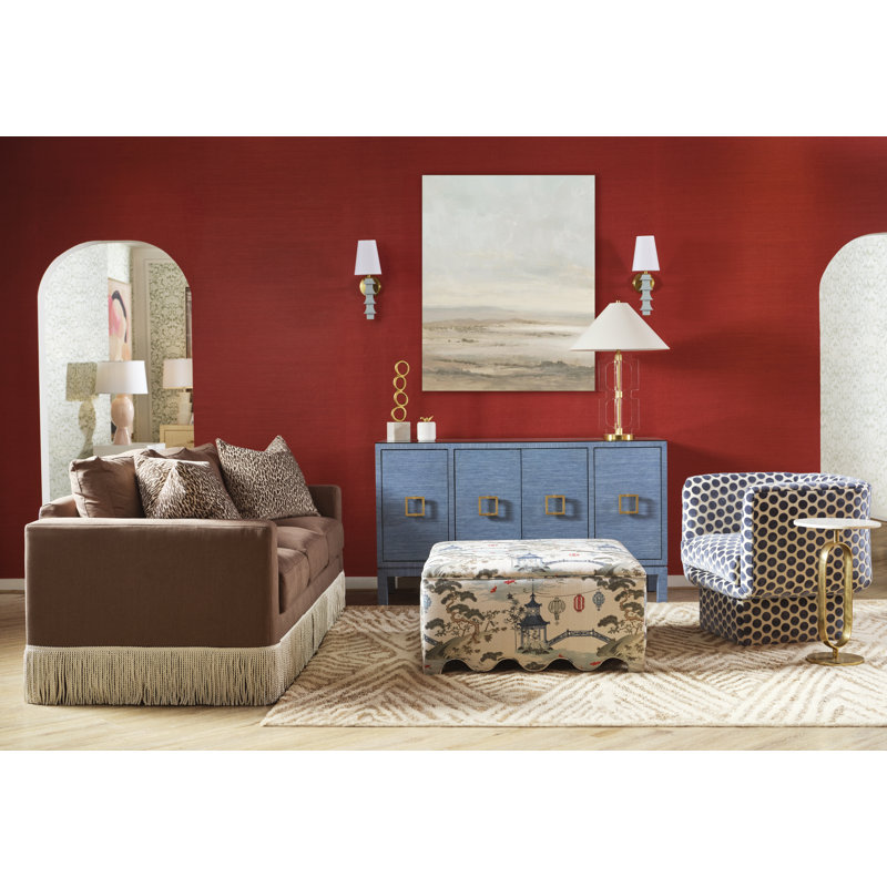 Effie 62'' W Buffet, White Textured Llinen