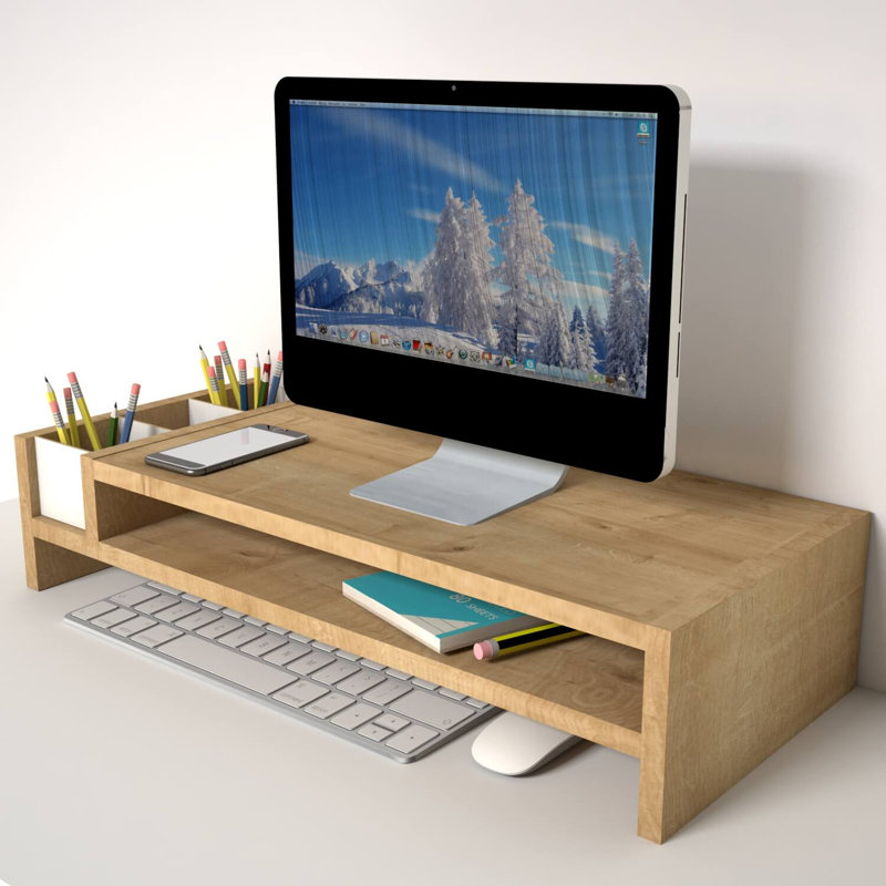 Alexiyah Manufactured Wood Monitor Stand