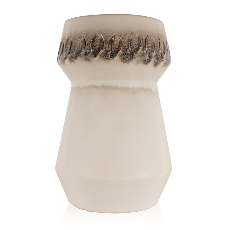 Petit vase de table en céramique Moitoso, H 9 po x l 6 po x P 6 po