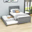 Lit plateforme simple avec lit gigogne-434241456