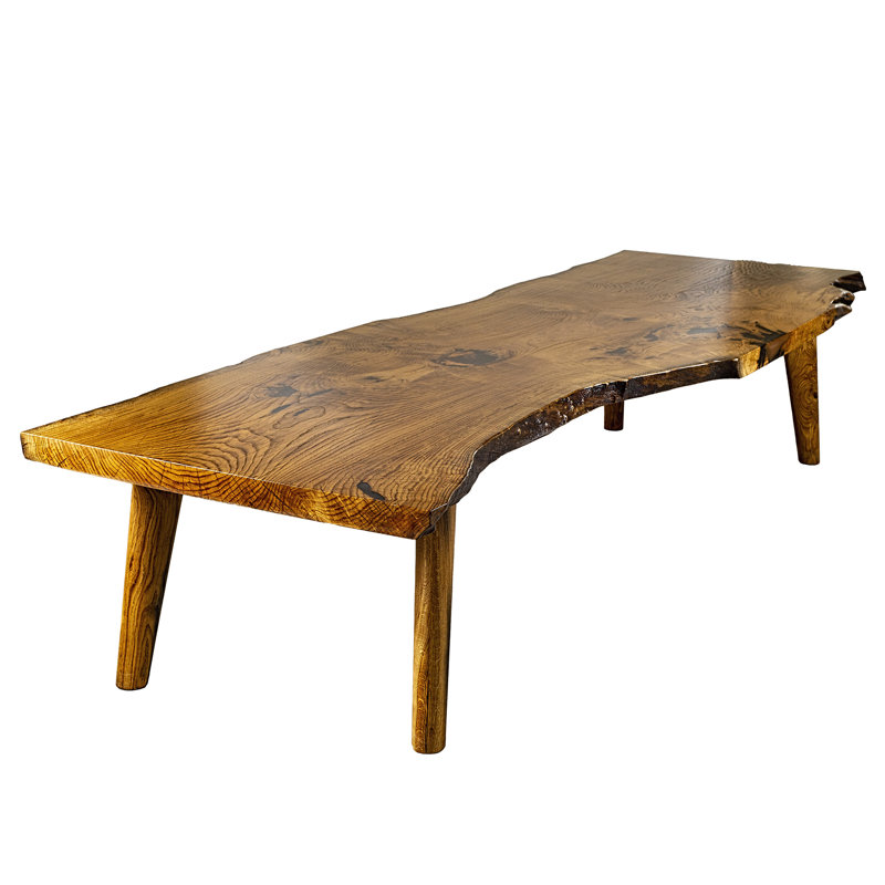 Oak Round Solid Wood Base Dining Table