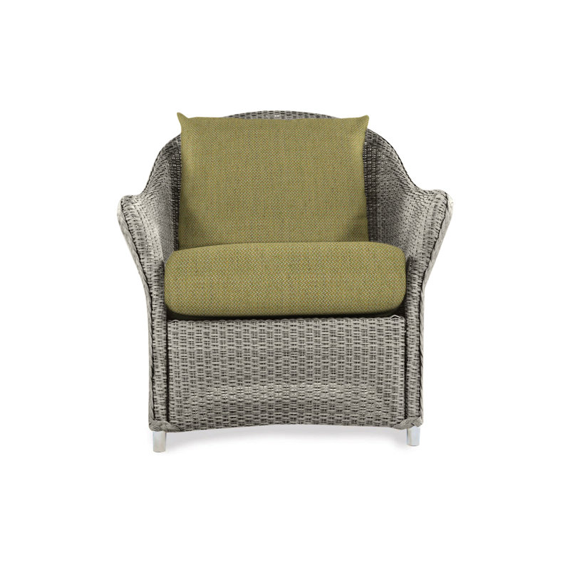 Weekend Retreat Outdoor Lounge Chair, Pewter, Canvas Natural Sunbrella® Canvas