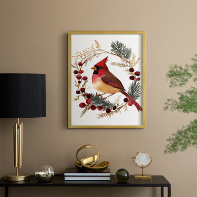 «Christmas Holiday», art encadré - bois massif