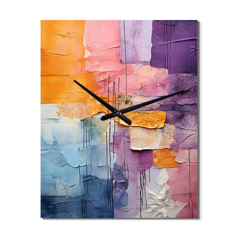 Jabaree - Abstract Wall Clock, H 28 po x l 12 po x P 1 po