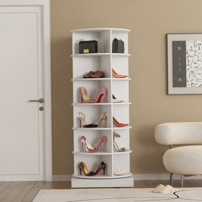 Freestanding Shoe Storage Organizer, Modern Shoe Organizer Cabinet For Entryway