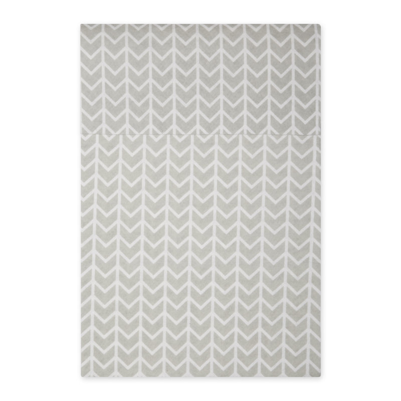 Bright Blue Herringbone Print Fabric Fridge Liners 12x24 Set