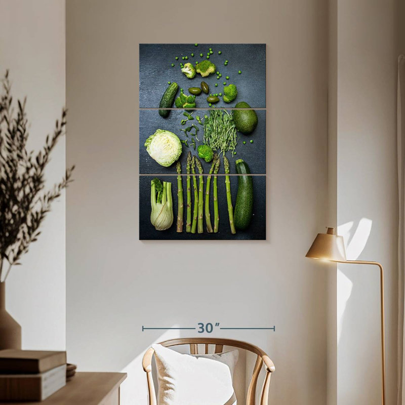 Yarlin Healthy Green Food, 57" H x 36" W