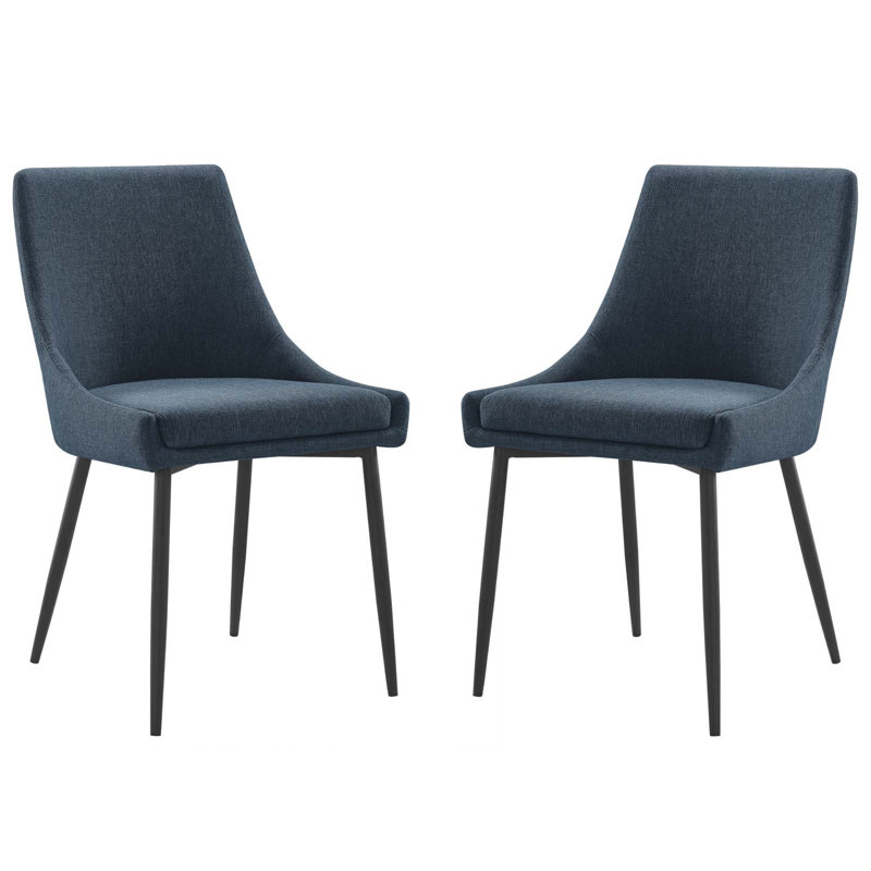 Carson Carrington Lagersberg Upholstered Fabric Dining Chairs, Gray