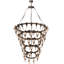 Lustre à niveaux unique et audacieux à 63 lumières Juala Pin