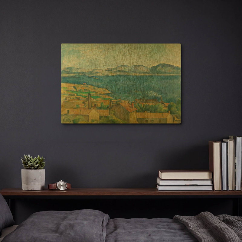 " The Bay of Marseilles, Seen from L " by Paul Cezanne Print, 16 po x 12 po