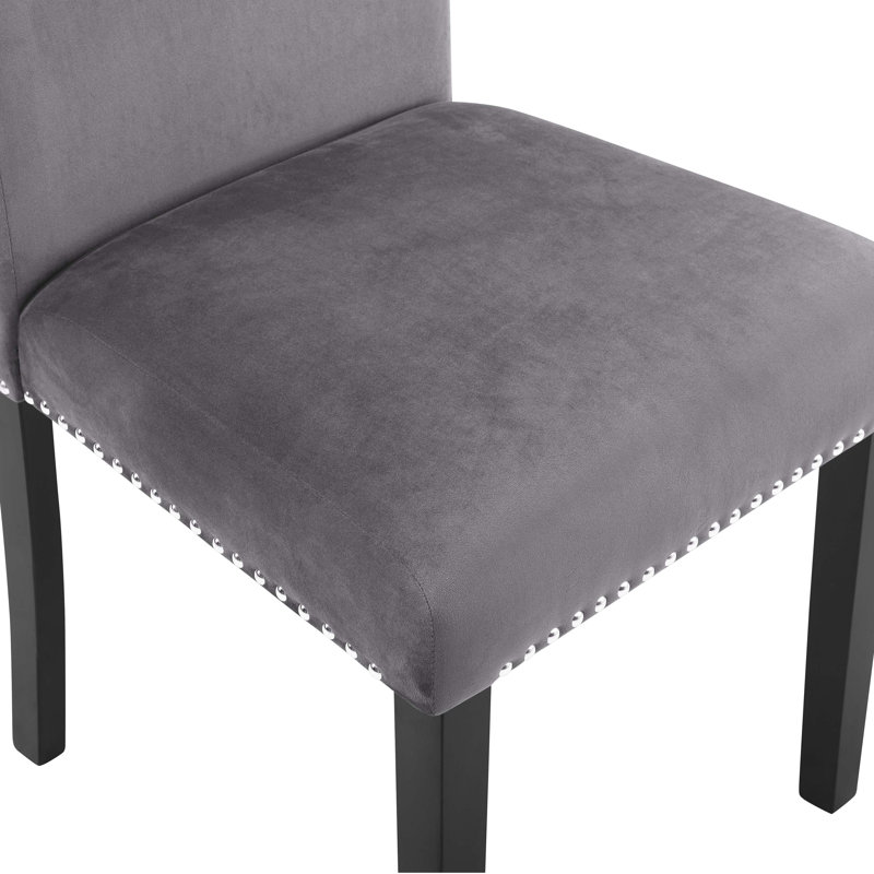 Ensemble de salle à manger 5 pièces, table à manger croisée avec 4 chaises élégantes