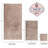 Lavish Home 6 Piece Bathroom Towels Set - 525GSM 100% Cotton Bathroom Essentials - 2 Bath Sheets, 2 Hand Towels, and 2 Wash Cloths for Bath, Shower, Gym, Spa, and Dorm Room (Taupe)-19700797